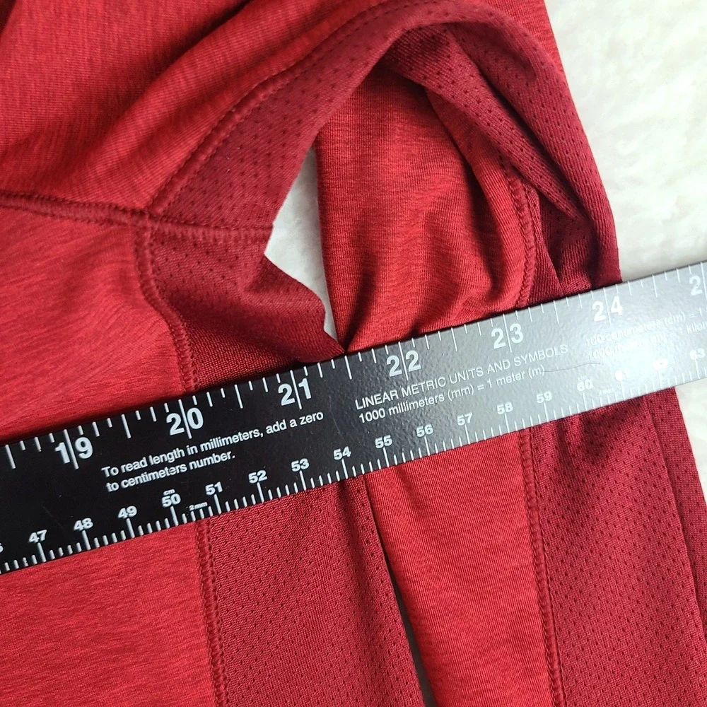 Under Armour Sweater Mens‎ Large Red Fitted Heatgear Activewear Performance